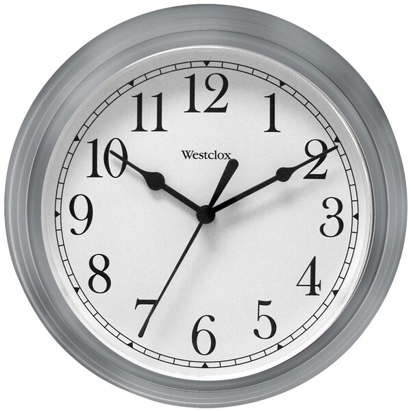 Westclox Decorative 9" Wall Clock (Gray) 46984A Zoro